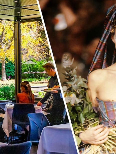 Dining at NGV garden restaurant and Kawakubo fashion exhibit, Westwood | Kawakubo Exhibition Tickets.