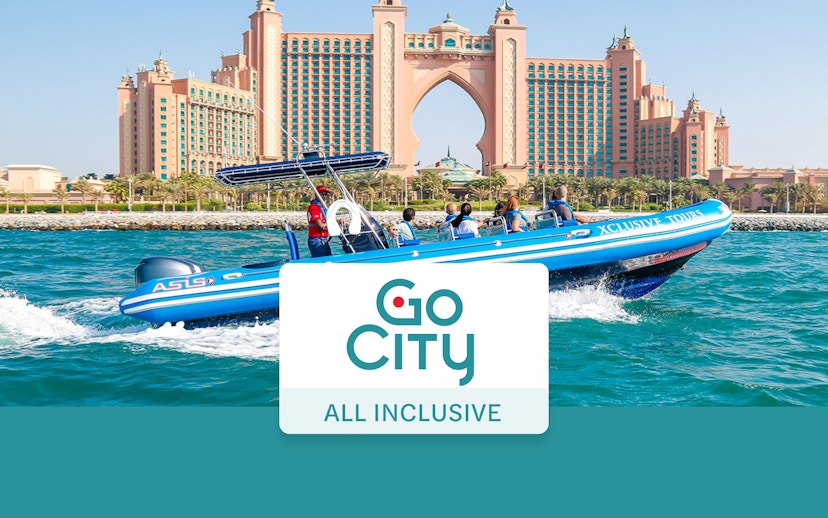 Speedboat tour near Atlantis, The Palm in Dubai with Go City All-Inclusive Pass.