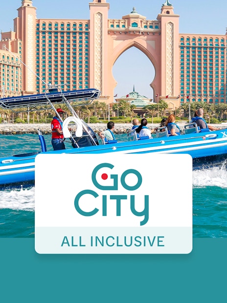 Speedboat tour near Atlantis, The Palm in Dubai with Go City All-Inclusive Pass.