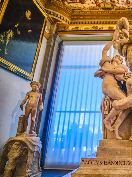 Sculpture of Laocoön and His Sons in the Uffizi Gallery, Florence.