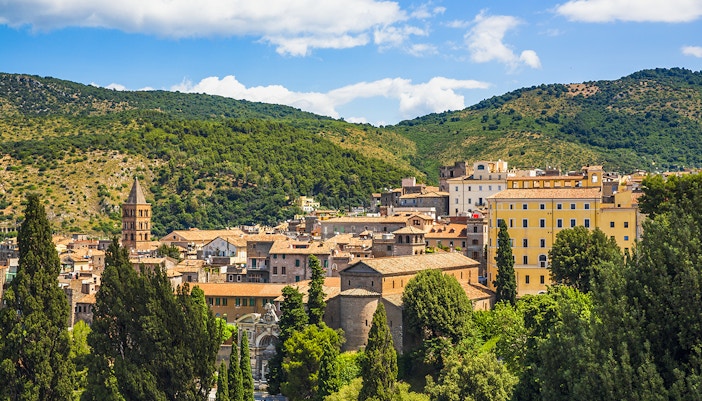 Park and gardens of Villa d'Este in Tivoli, Italy