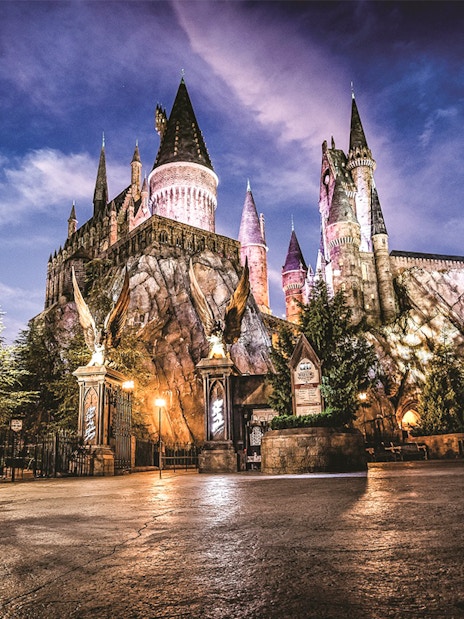 Hogwarts Castle at Harry Potter attraction, Universal Studios Orlando.