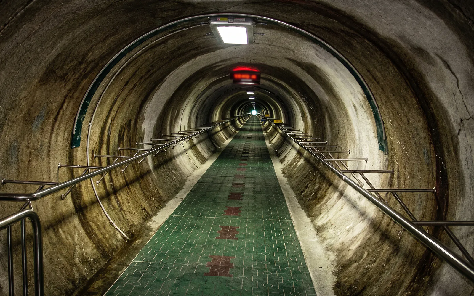 Underground tunnel in the DMZ, part of the North Korea experience tour.