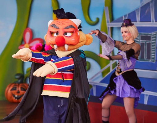 Family-friendly activities involving characters dressed in cute and vibrant costumes at Port Aventura