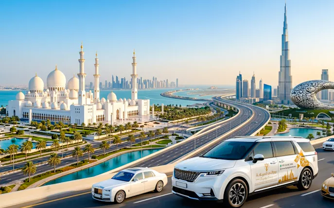 traslado privado do aeroporto de abu dhabi de/para hotéis em abu dhabi com recepção no aeroporto-1