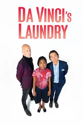 Three people looking up under 'Da Vinci's Laundry' text.
