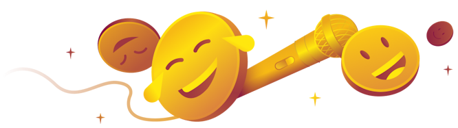 Comedy shows in London Illustration