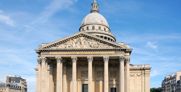 Tourists exploring the Paris Panthéon in Paris, known for its stunning architecture and rich history