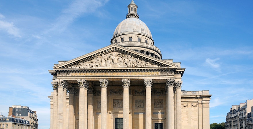 Tourists exploring the Paris Panthéon in Paris, known for its stunning architecture and rich history