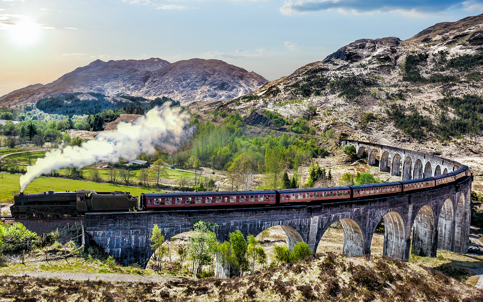 pases de tren europa Línea West Highland en Escocia