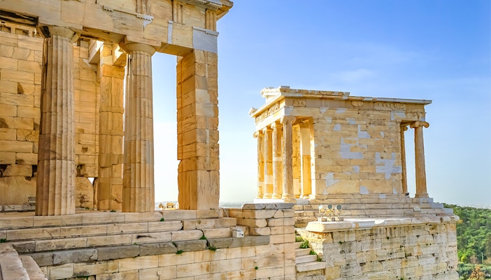 Temple of Athena Nike in Acropolis Athens