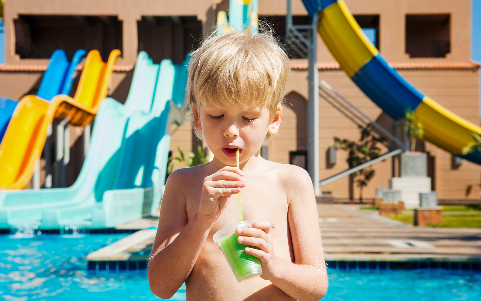 Aqualava Water park at Playa Blanca