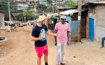 Guided walking tour in Kibera Slum, Nairobi, with local interaction.