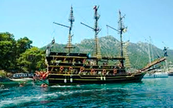 marmaris pirate boat trip with lunch, local alcoholic drinks and hotel transfers-1