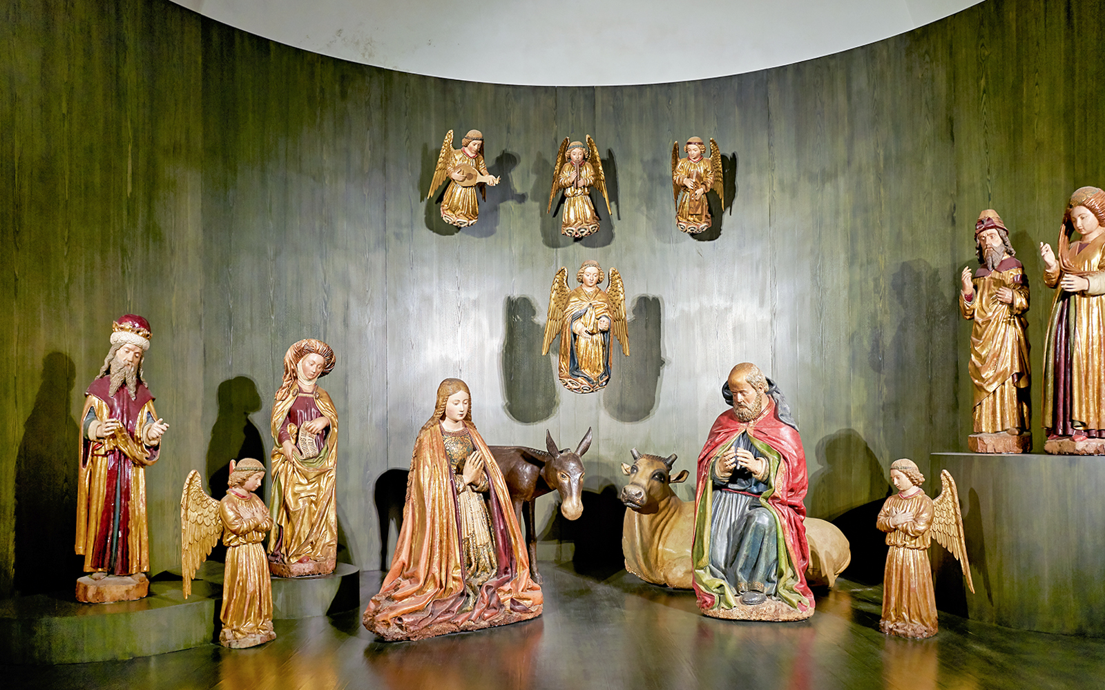 Nativity scene inside the Certosa di San Martino