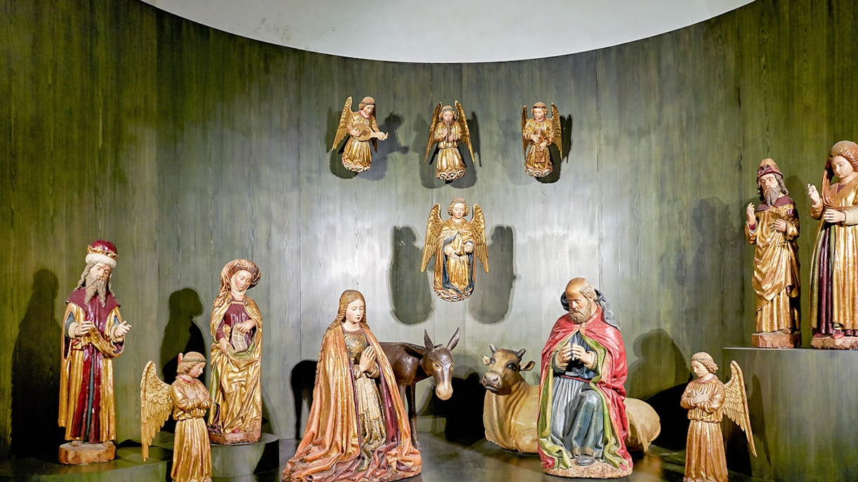 Nativity scene inside the Certosa di San Martino
