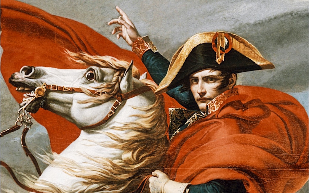 Napoleon on horseback, featured in the Invalides Dome, Paris tour.