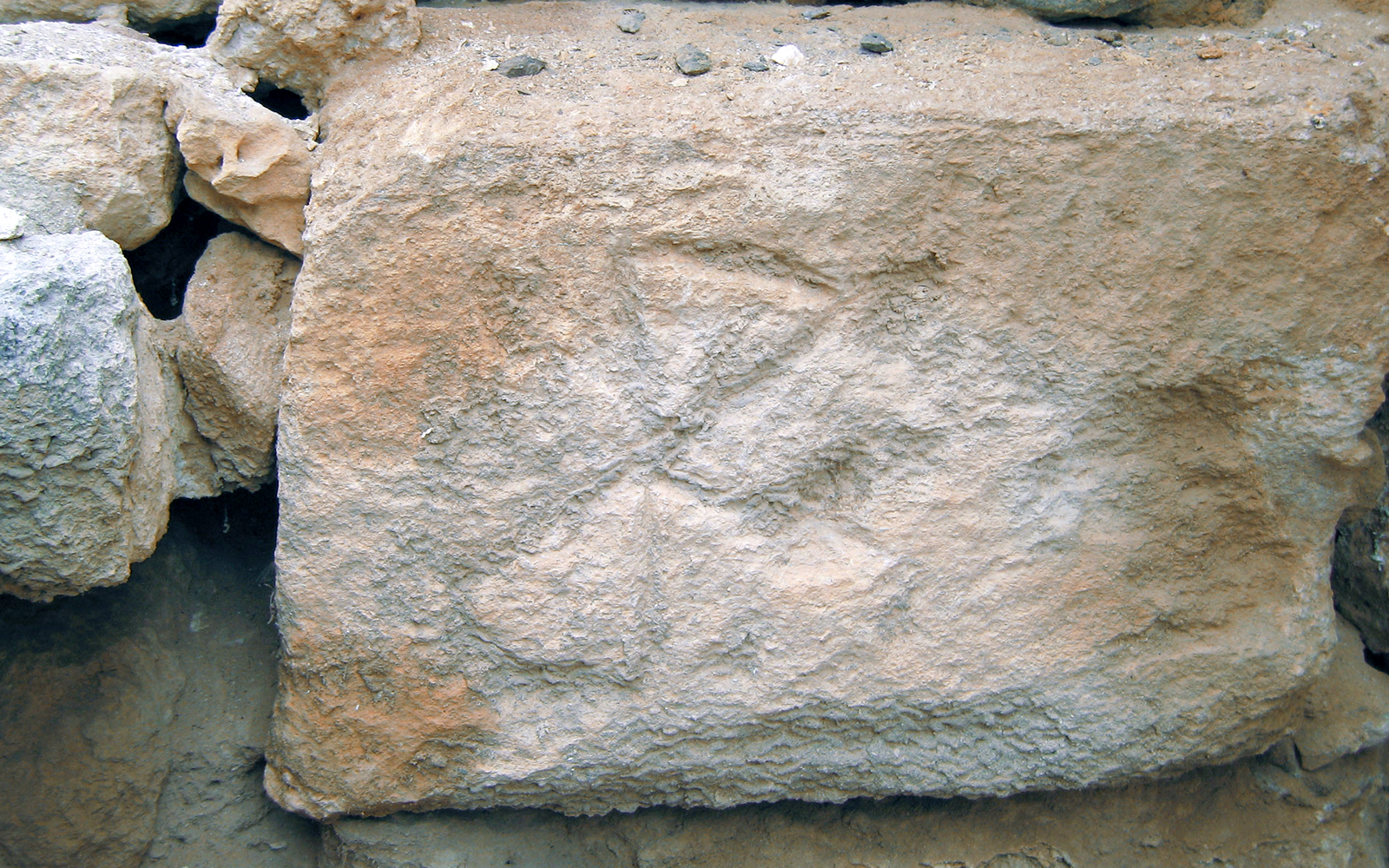 Minoan symbols inside Knossos Palace