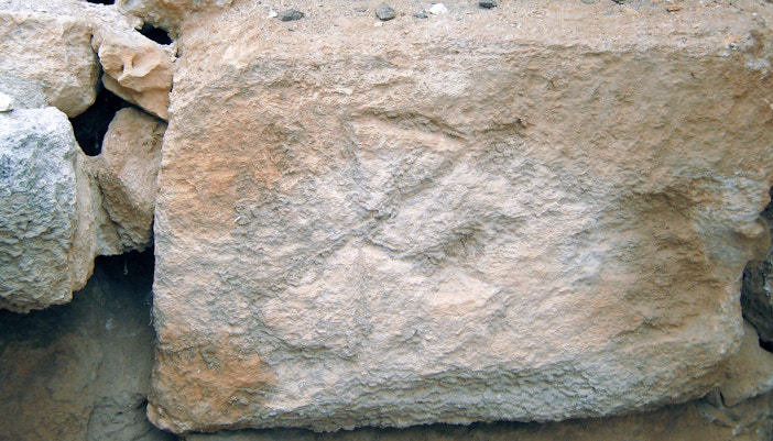 Minoan symbols inside Knossos Palace