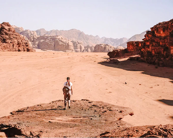 Wadi Rum Guided Jeep Tour with Sandboarding (Product 52459)