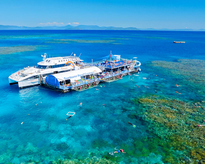 Cairns to Fitzroy Island and Moore Reef Full-Day Cruise with Buffet Lunch by Sunlover