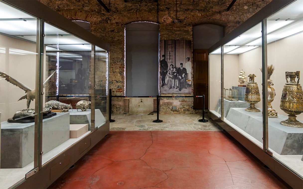 Artifacts displayed inside Topkapi Palace Museum, Istanbul.