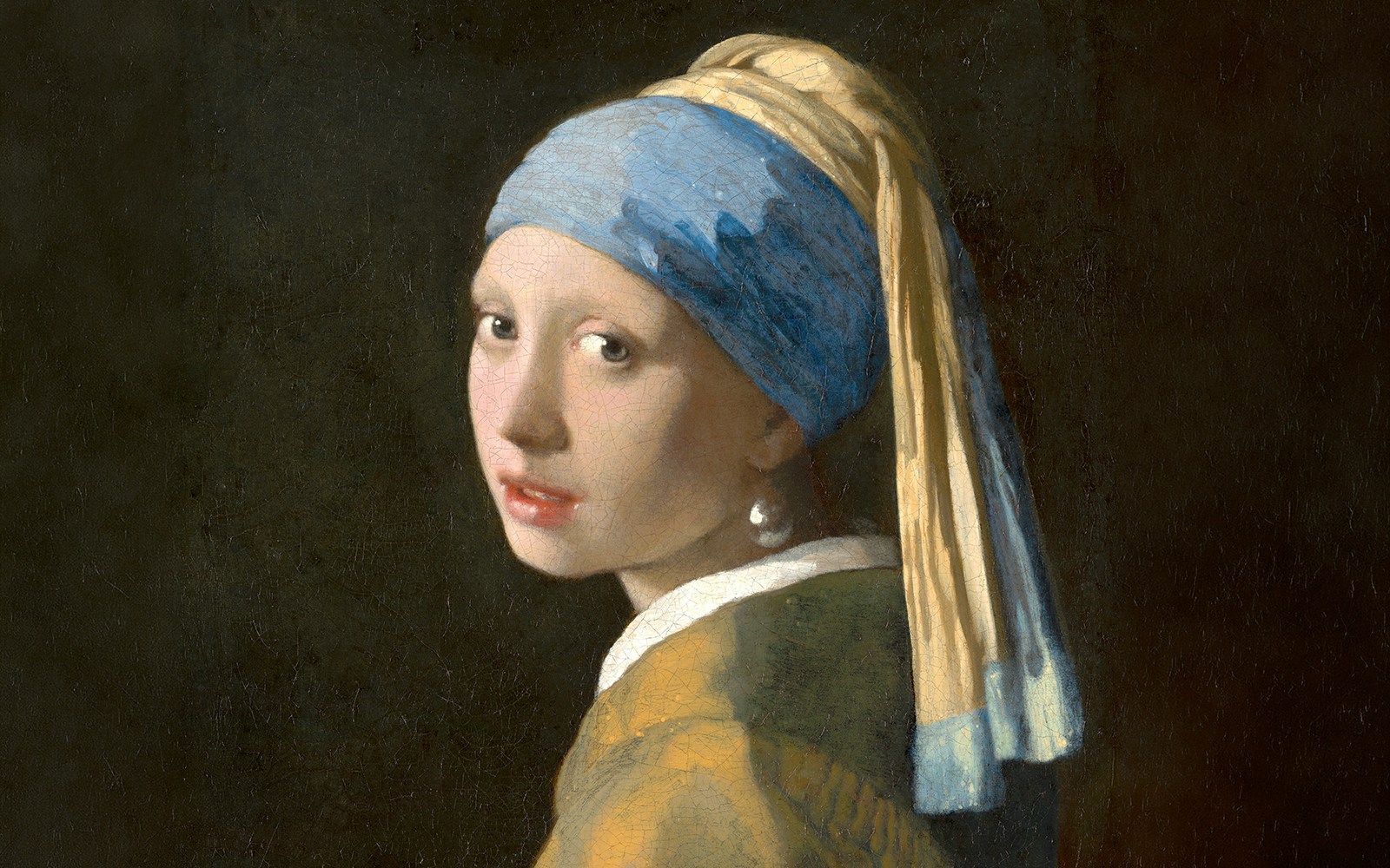 Girl with a Pearl Earring by Johannes Vermeer at Rijksmuseum, Amsterdam.
