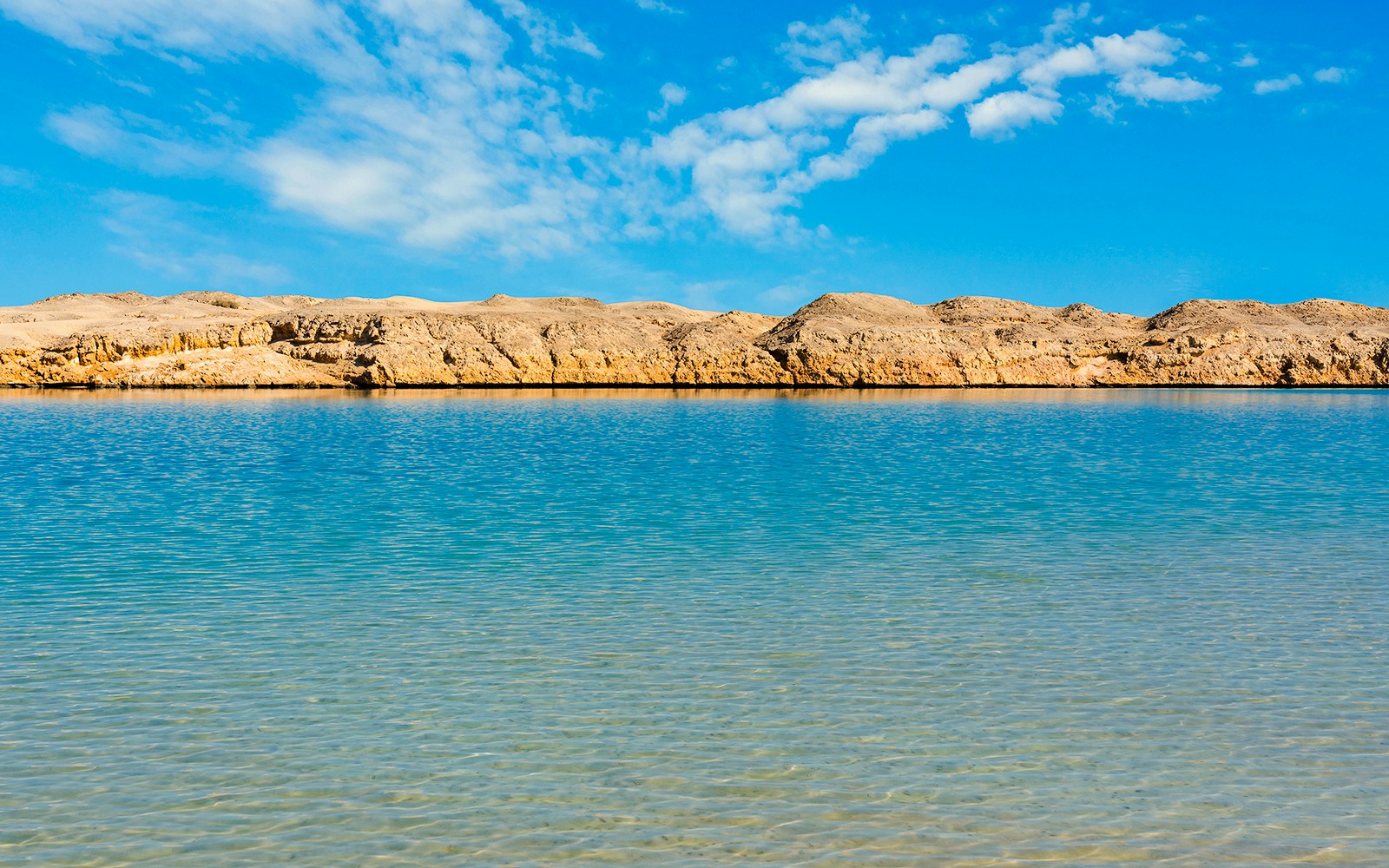 Salt lake in Ras Mohammed National Park