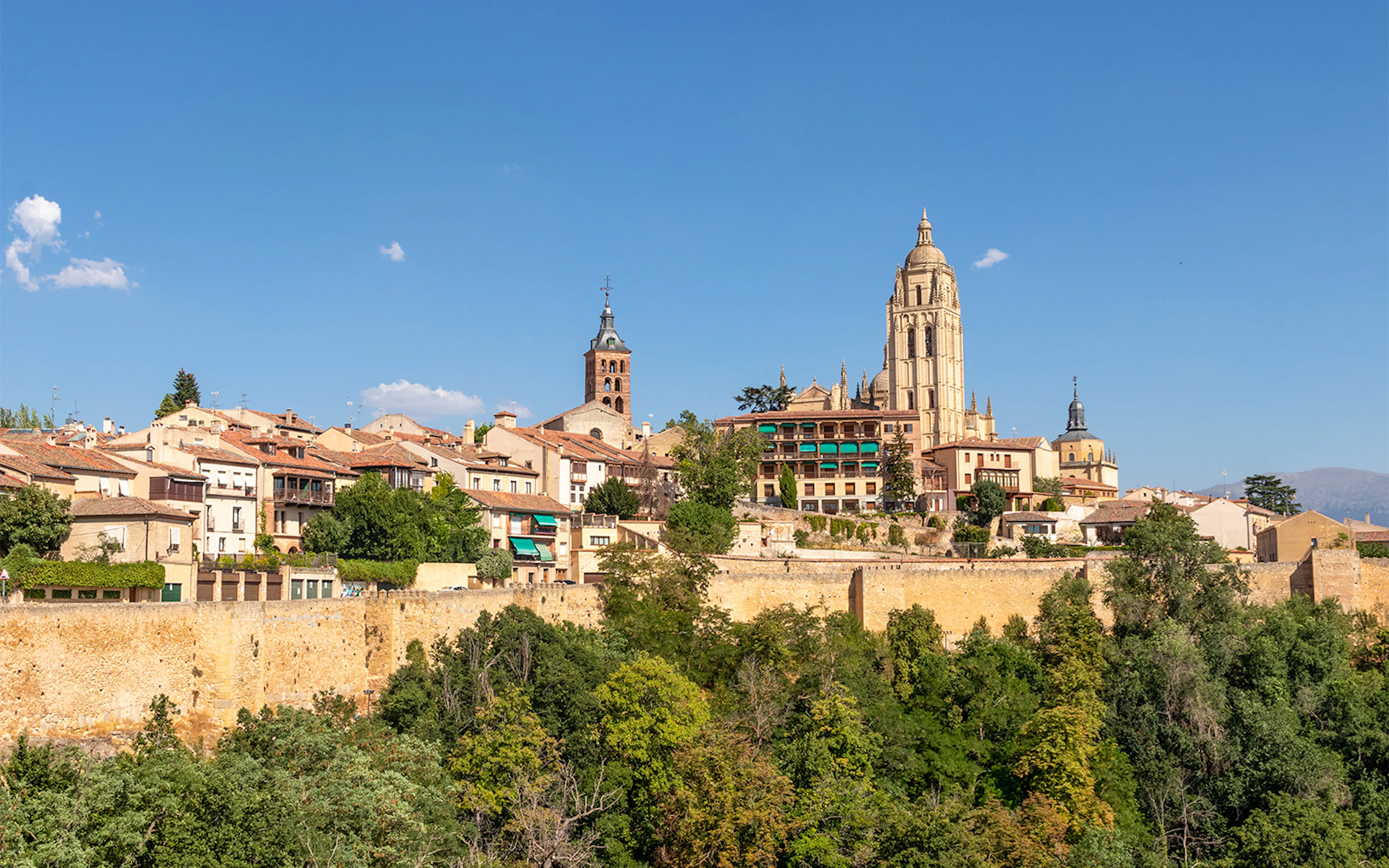 View of Toledo from Mirador del Valle on a day trip from Madrid.