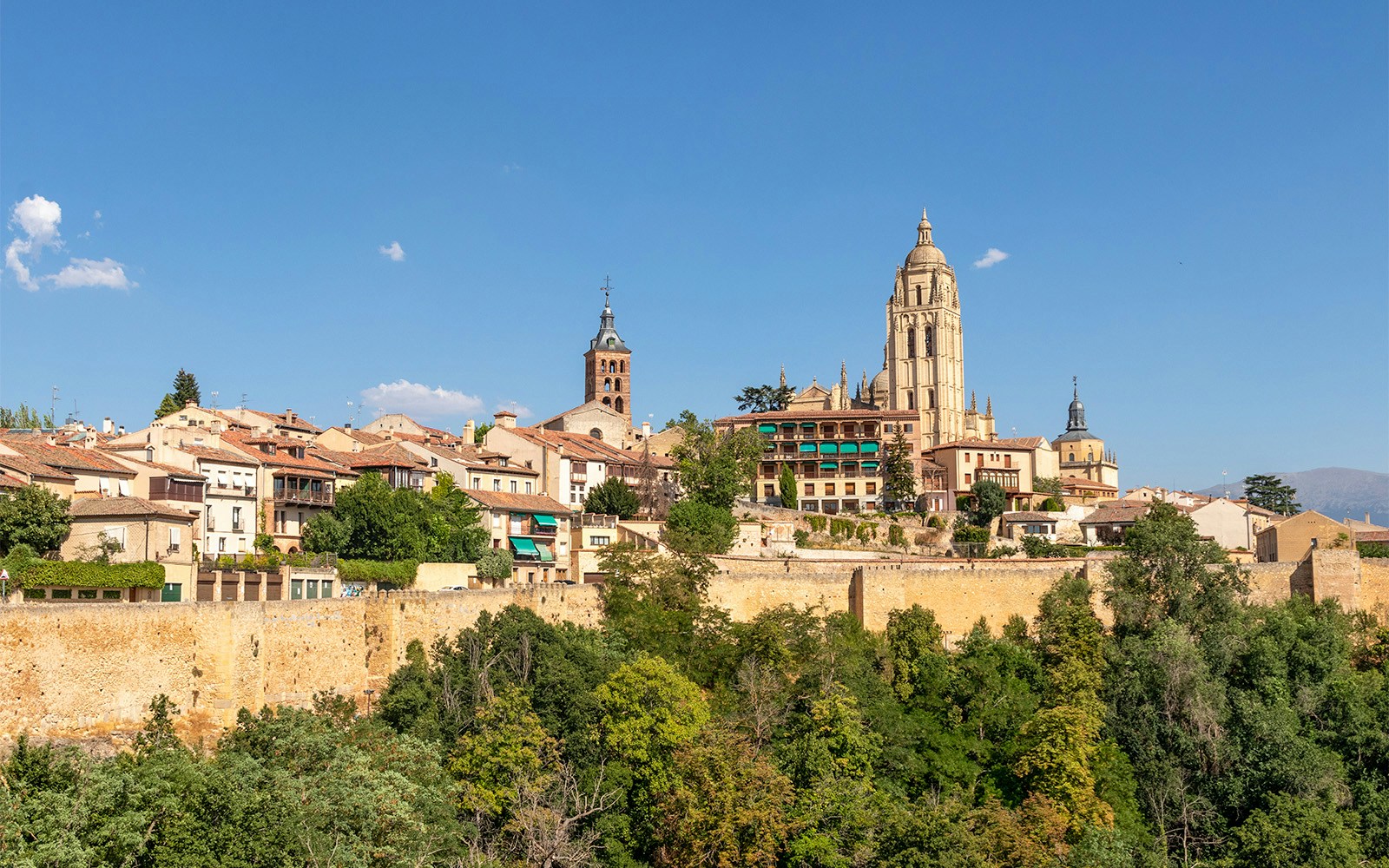 View of Toledo from Mirador del Valle on a day trip from Madrid.