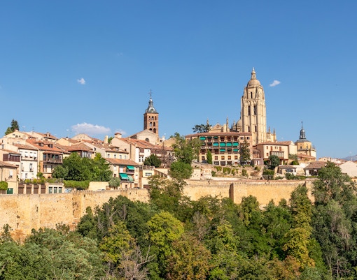 View of Toledo from Mirador del Valle on a day trip from Madrid.