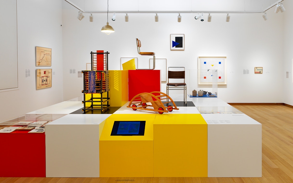 Exhibit of modern art and design at Stedelijk Museum, Amsterdam.