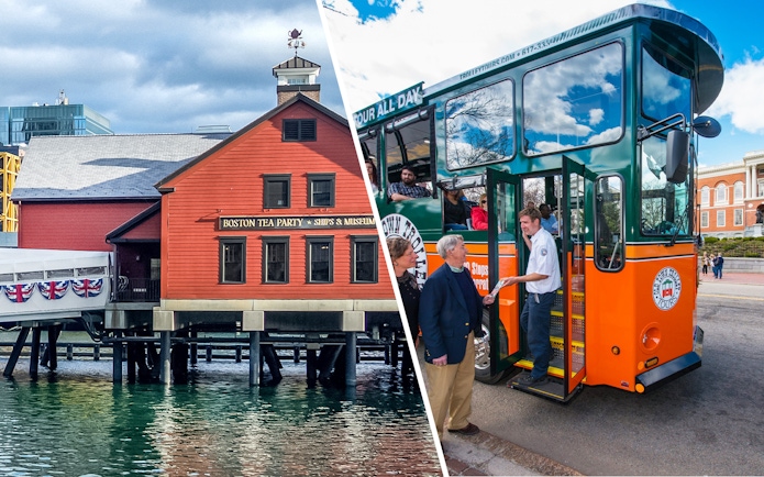 Boston Tea Party Ships & Museum and Old Town Trolley Tours in Boston.