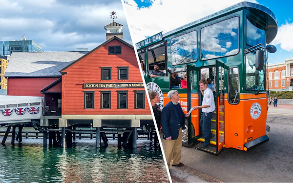 Combo: Boston Hop-on Hop-off Bus Tour + Boston Tea Party Ships & Museum Tickets