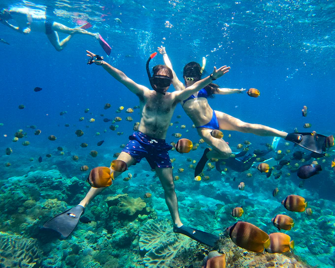 From Bali: Snorkelling with Manta Rays
