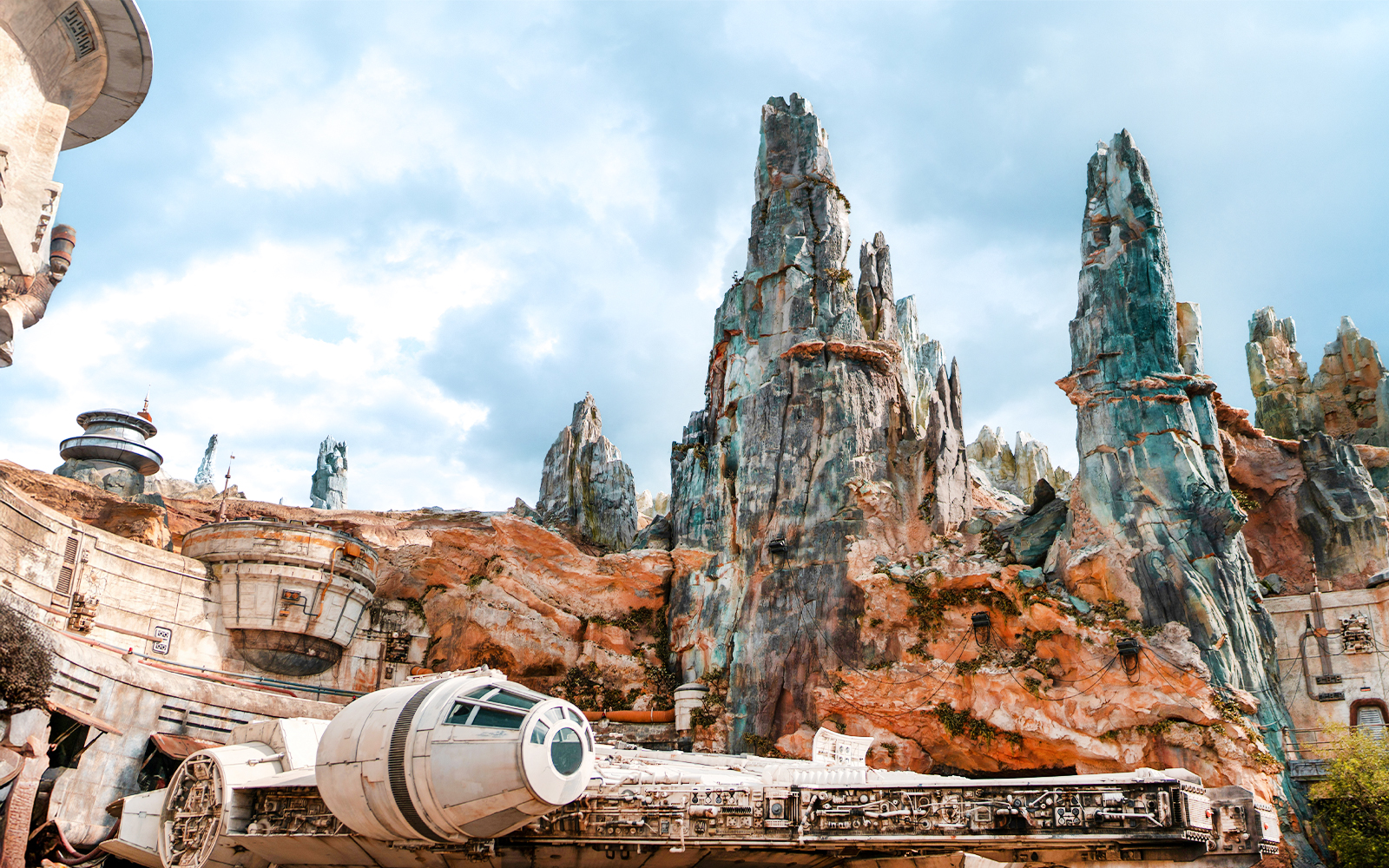 Millennium Falcon at Star Wars Galaxy's Edge, Disney's Hollywood Studios, Orlando.