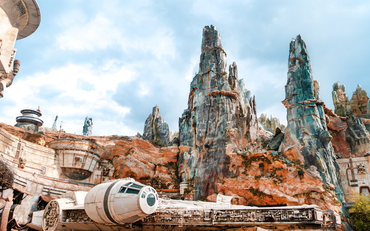 Millennium Falcon at Star Wars Galaxy's Edge, Disney's Hollywood Studios, Orlando.