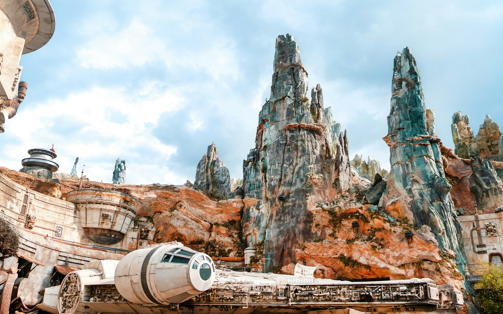 Millennium Falcon at Star Wars Galaxy's Edge, Disney's Hollywood Studios, Orlando.