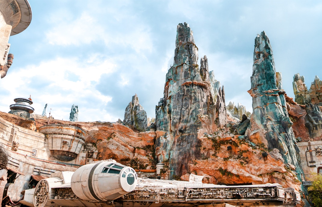 Millennium Falcon at Star Wars Galaxy's Edge, Disney's Hollywood Studios, Orlando.