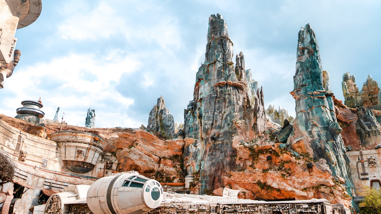 Millennium Falcon at Star Wars Galaxy's Edge, Disney's Hollywood Studios, Orlando.