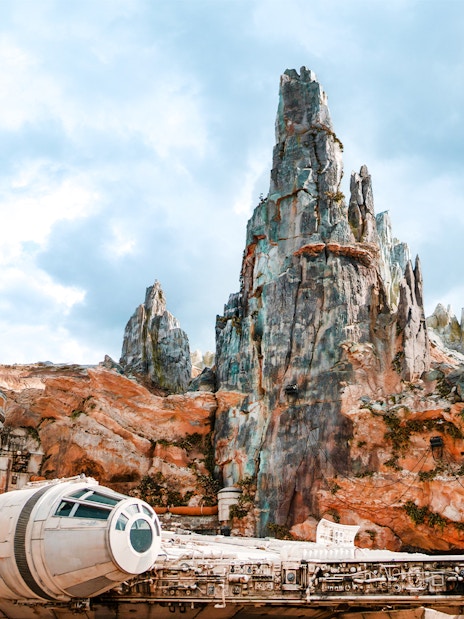Millennium Falcon at Star Wars Galaxy's Edge, Disney's Hollywood Studios, Orlando.