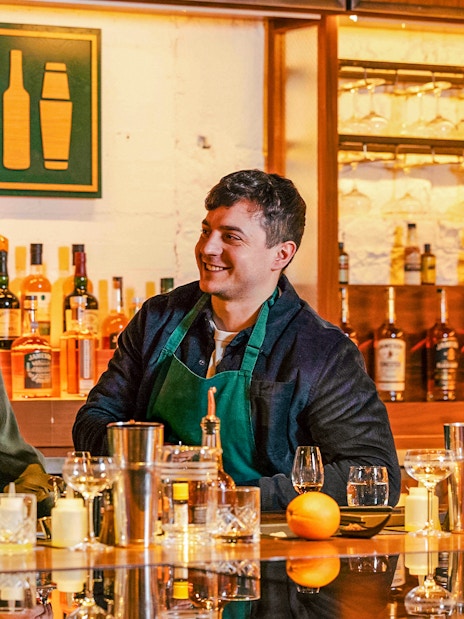 Visitors enjoying a tasting experience at Jameson Distillery Bow St.