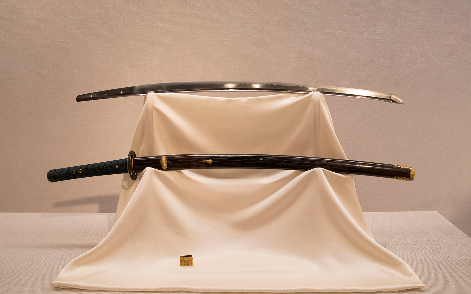Japanese Samurai Sword kept on a pedestal