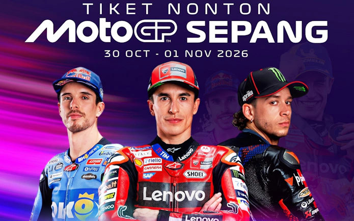 MotoGP riders promoting Sepang Grand Prix Malaysia, November 2026 event.