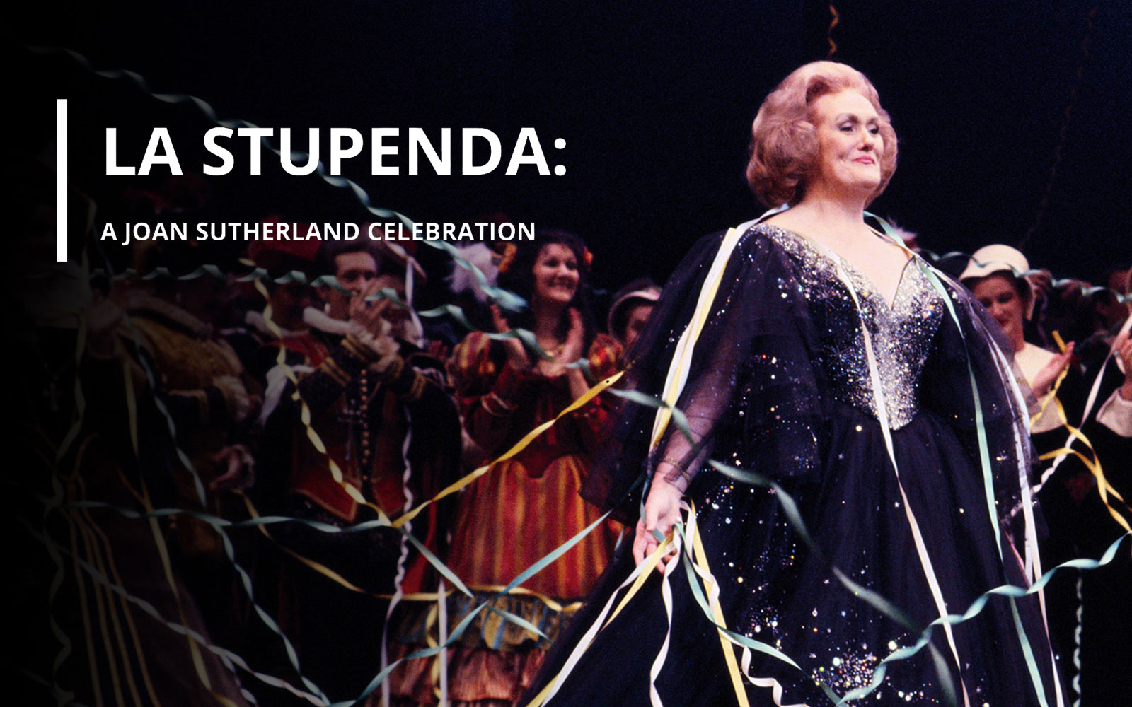 La Stupenda 2026 Sydney show poster featuring a performer in a sparkling gown.