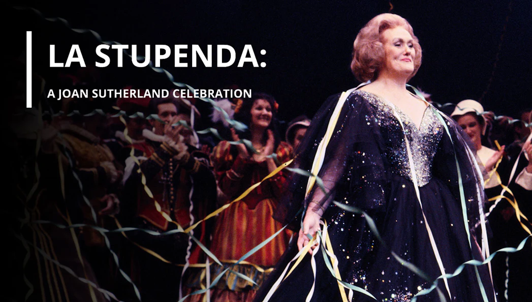 La Stupenda 2026 Sydney show poster featuring a performer in a sparkling gown.