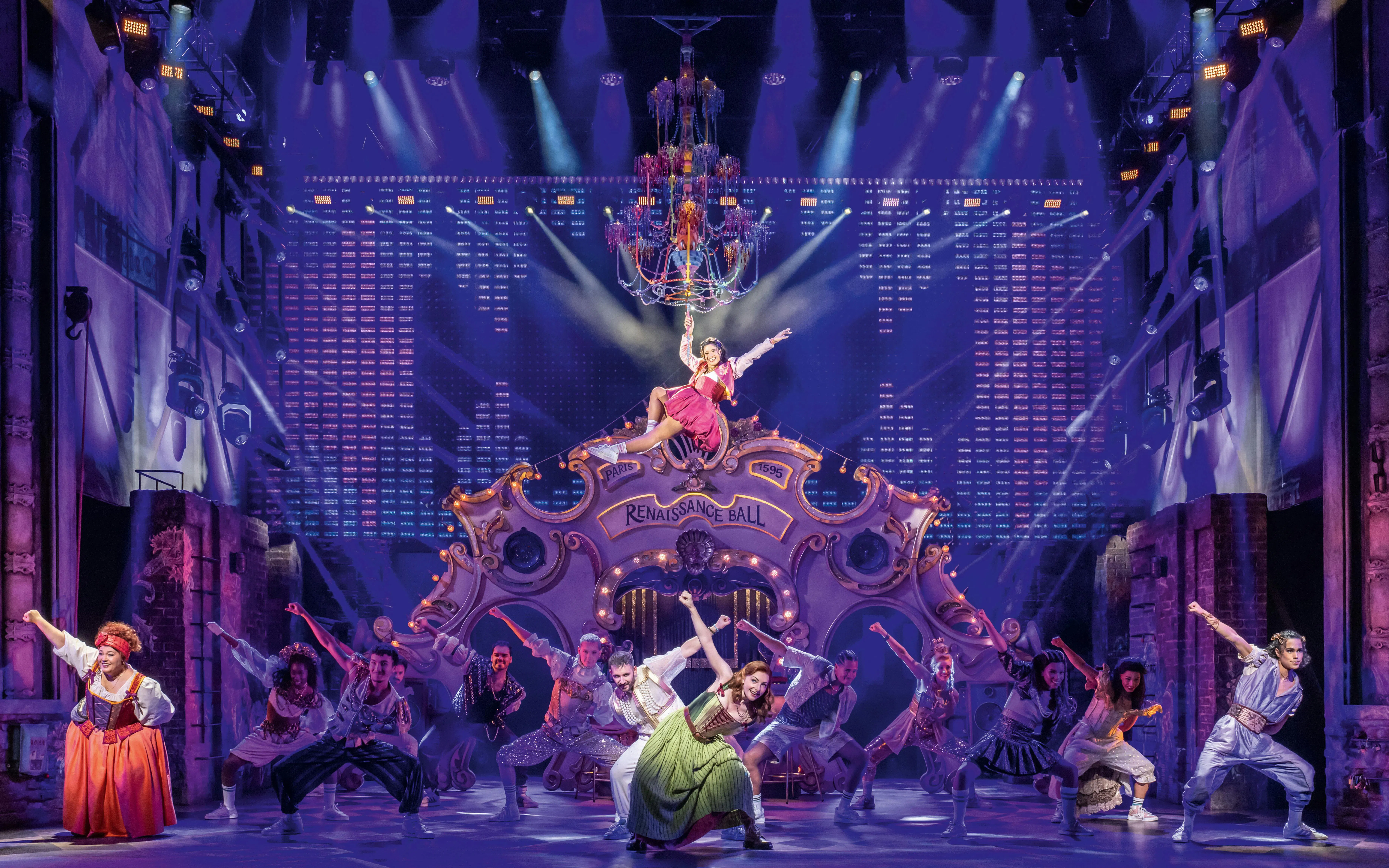 Cast performing &Julia musical on stage in Hamburg.