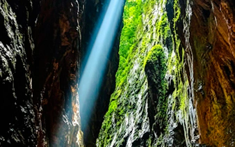 from chongqing: wujiang river, 816 nuclear project and wuling mountain great rift valley tour-1