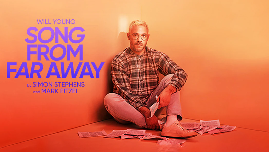 Song From Far Away poster with seated man holding letters
