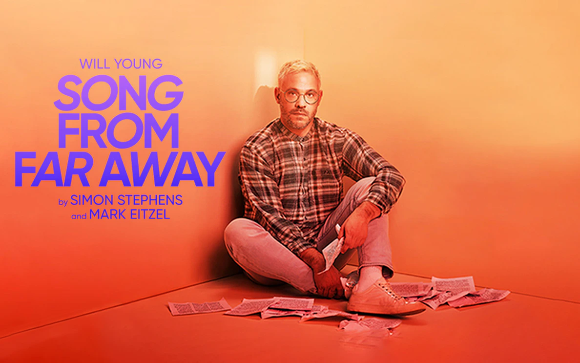Song From Far Away poster with seated man holding letters